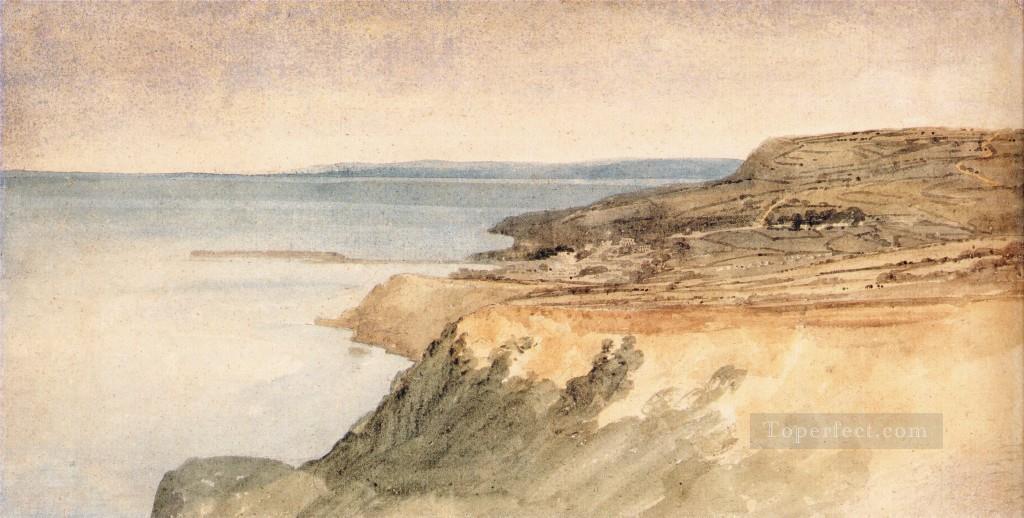 Lyme scenery Thomas Girtin watercolour Oil Paintings
